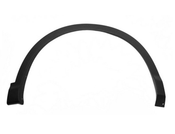 Acessar a peça Aba guarda lamas dianteira direita, preta, com clipes