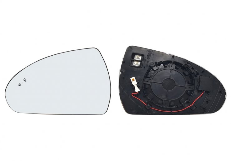 Acessar a peça Vidro + suporte do espelho retrovisor esquerdo, convexo, aquecido, side (2 pinos)