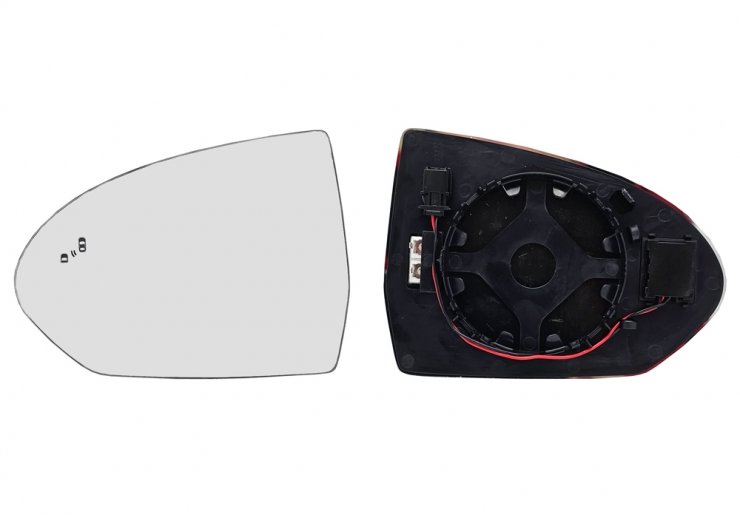 Acessar a peça Vidro + suporte do espelho retrovisor esquerdo, convexo, aquecido, side (2 pinos)