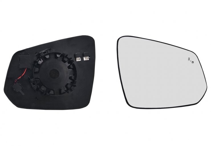 Acessar a peça Vidro + suporte do espelho retrovisor direito, convexo, aquecido, side (2 pinos)