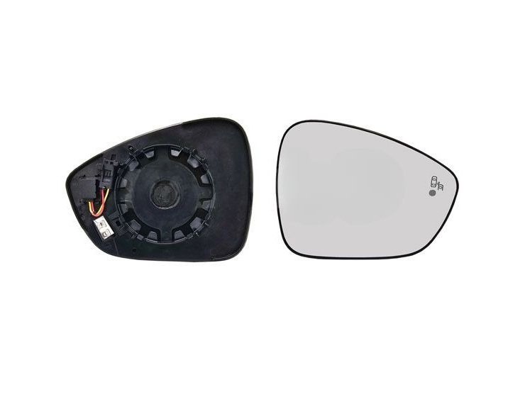 Acessar a peça Vidro + suporte do espelho retrovisor direito, convexo, aquecido, side (2 pinos)