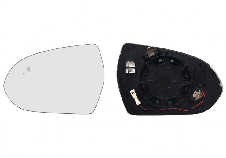 Acessar a peça Vidro + suporte do espelho retrovisor esquerdo, convexo, aquecido, side (2 pinos)