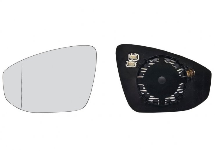 Acessar a peça Vidro + suporte do espelho retrovisor esquerdo, asférico, térmico (2 pinos)