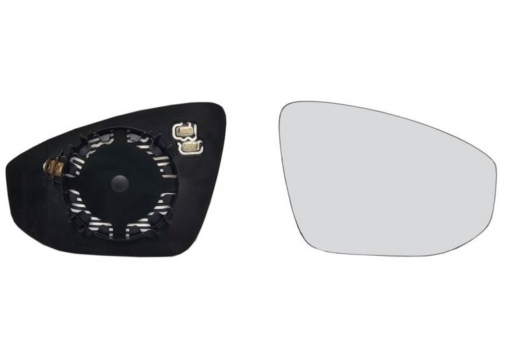 Acessar a peça Vidro + suporte do espelho retrovisor direito, convexo, aquecido (2 pinos)