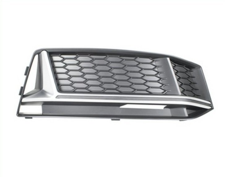 Acessar a peça Grelha para choques frente direito, friso prateado (S-Line)