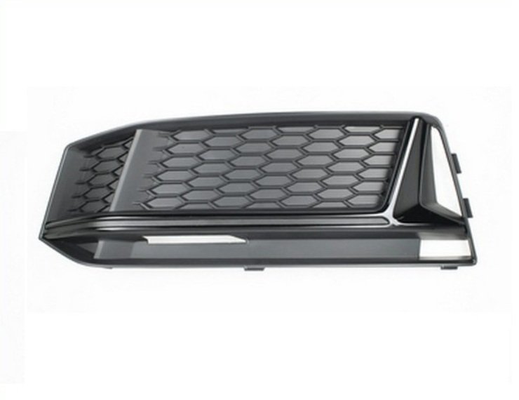 Acessar a peça Grelha para choques esquerdo, friso preto brilhante (S-Line)