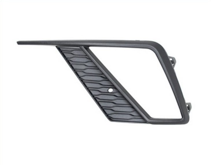 Acessar a peça Grelha para choques esquerdo, preta, aberta