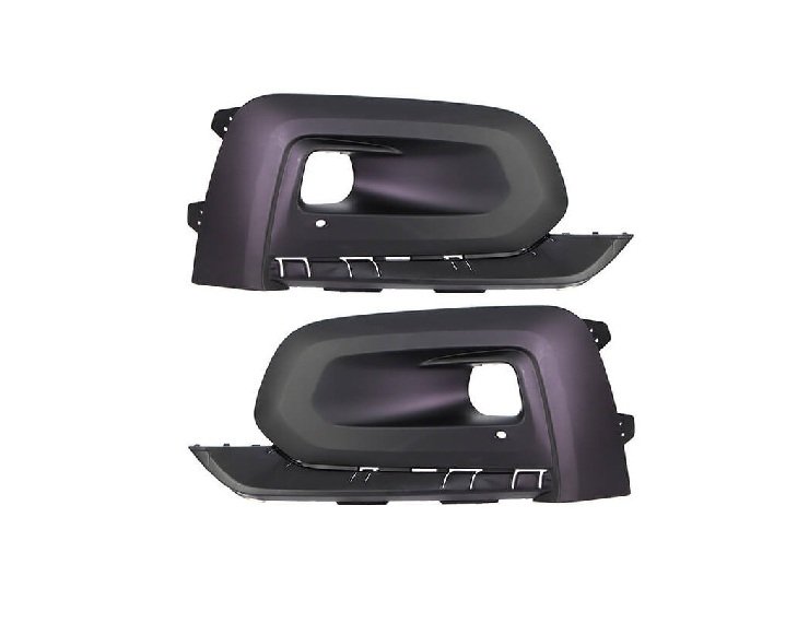 Acessar a peça Kit grelha para choques, preto, orifício faróis nevoeiro