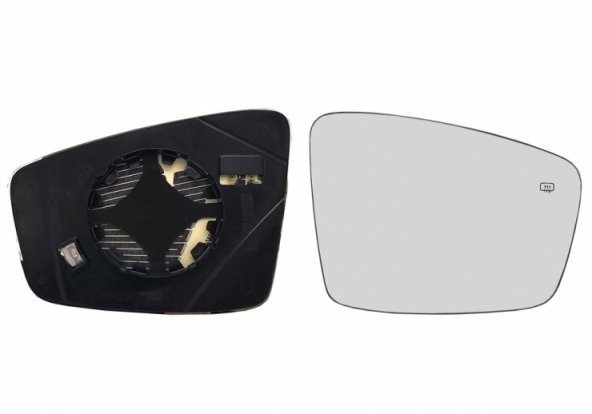Acessar a peça Vidro + suporte do espelho retrovisor direito, convexo, aquecido (2 pinos) Acessar a peça Vidro + suporte do espelho retrovisor direito, convexo, aquecido (2 pinos)