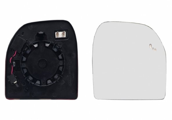 Acessar a peça Vidro + suporte do espelho retrovisor direito, convexo, aquecido, side (2 pinos)