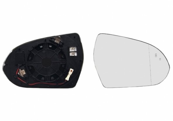 Acessar a peça Vidro + suporte do espelho retrovisor direito, asférico, térmico, side (2 pinos) Acessar a peça Vidro + suporte do espelho retrovisor direito, asférico, térmico, side (2 pinos)