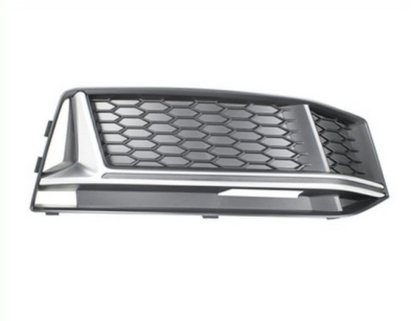 Acessar a peça Grelha para choques frente direito, friso prateado (S-Line)