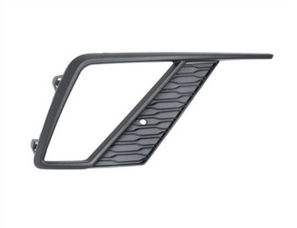 Acessar a peça Grelha para choques direito, preta, aberta