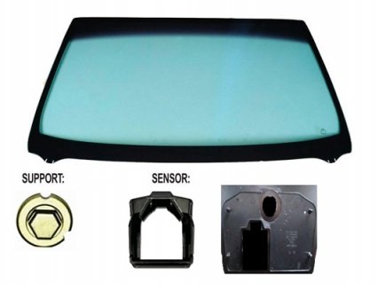 Acessar a peça Para-brisas verde controlo solar