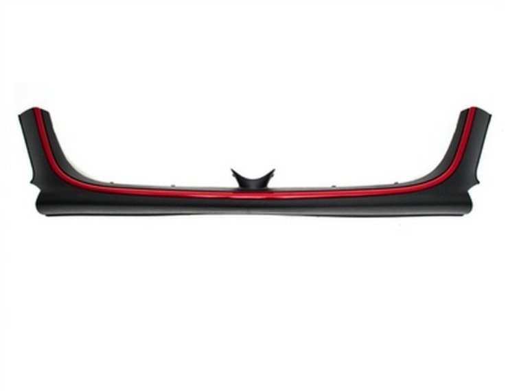 Acessar a peça Friso central para choques frente, preto, perfil vermelho