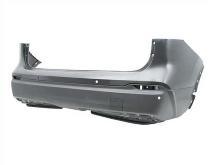 Para-choques traseiro, preto, orifícios sensores, cobertura do gancho (Mod. Tekna) NISSAN-QASHQAI pour NISSAN QASHQAI  pour NISSAN QASHQAI