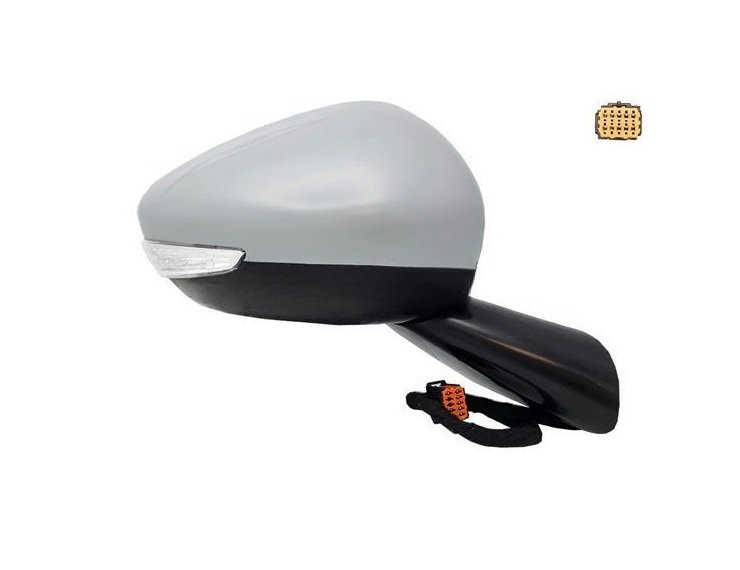 Acessar a peça Espelho retrovisor elétrico direito, convexo, aquecido, preparado, com pisca, sonda (8 pinos)