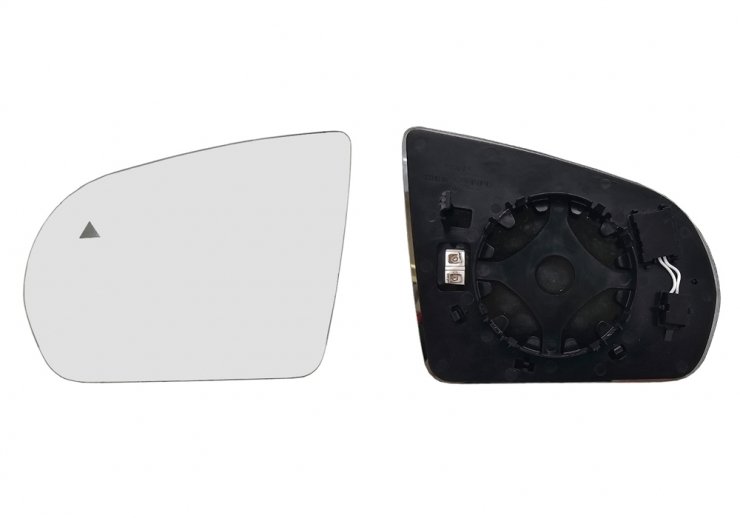Acessar a peça Vidro + suporte espelho retrovisor esquerdo, convexo, aquecido, side
