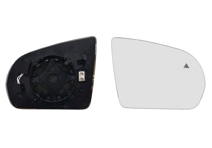 Acessar a peça Vidro + suporte espelho retrovisor direito, convexo, aquecido, side