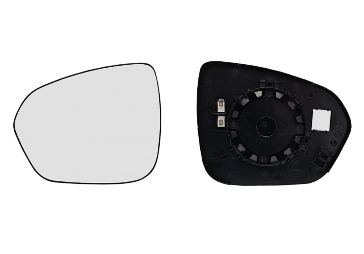 Acessar a peça Vidro + suporte espelho retrovisor esquerdo, convexo, aquecido