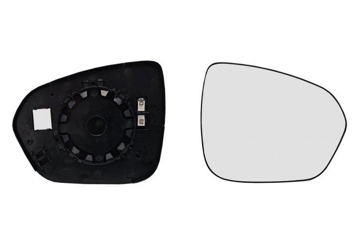 Acessar a peça Vidro + suporte espelho retrovisor direito, convexo, aquecido