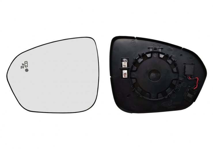 Acessar a peça Vidro + suporte espelho retrovisor esquerdo, convexo, aquecido, side
