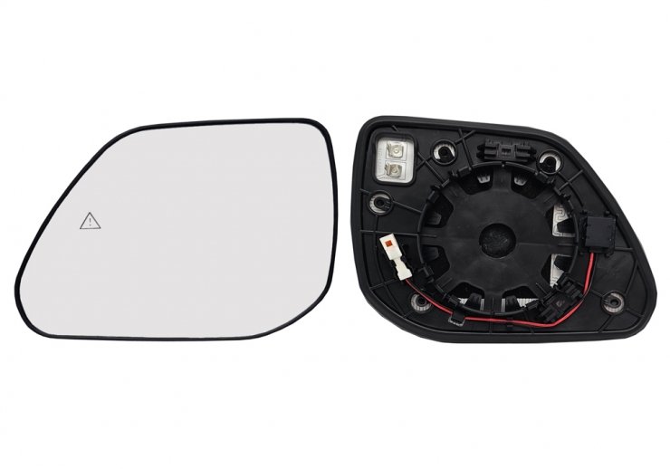 Acessar a peça Vidro + suporte espelho retrovisor esquerdo, convexo, aquecido, side