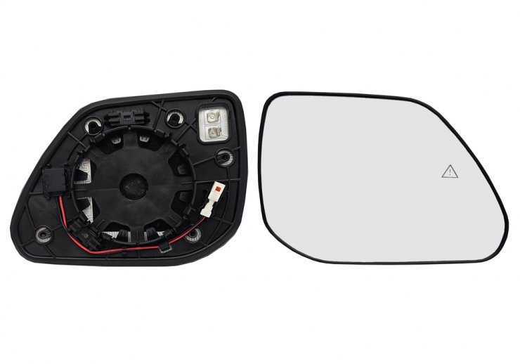 Acessar a peça Vidro + suporte espelho retrovisor direito, convexo, aquecido, side