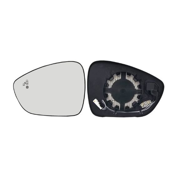 Acessar a peça Vidro + suporte espelho retrovisor esquerdo, convexo, aquecido, side