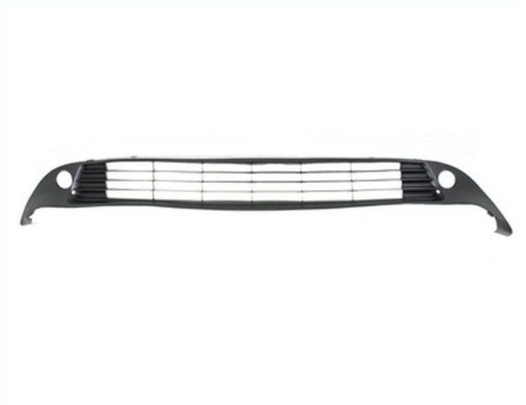 Acessar a peça Grelha central para choques frente, preto, orifícios farol nevoeiro