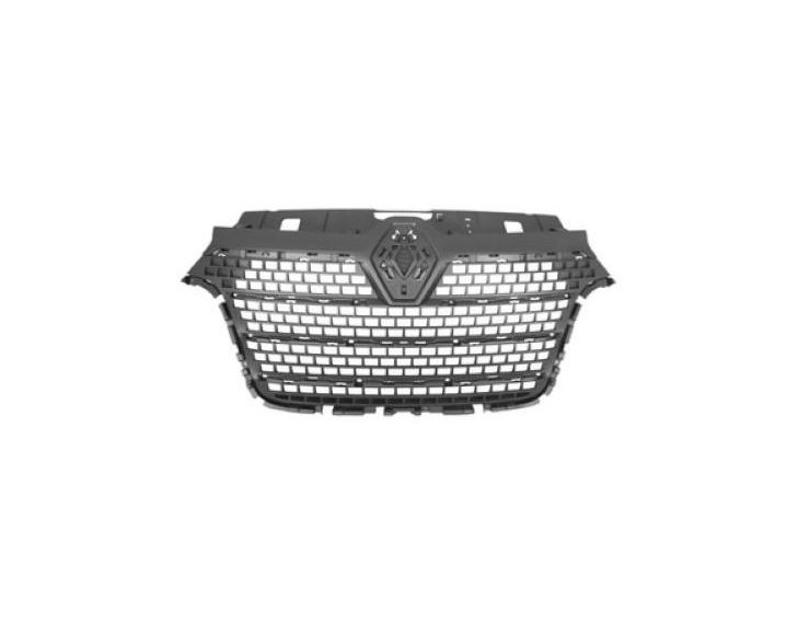 Acessar a peça Grelha preta, friso cromado