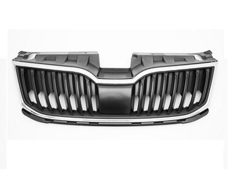 Acessar a peça Grelha preta, friso cromado