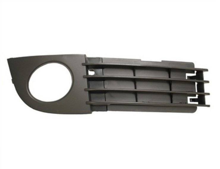 Acessar a peça Grelha para choques direito, preta, aberta