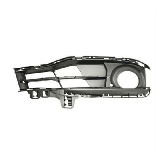 Acessar a peça Grelha para choques direito, preta, orifícios farol nevoeiro, aberta (Sportline)