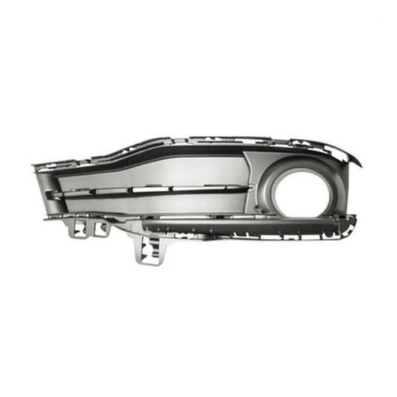 Acessar a peça Grelha para choques direito, preta, fechada, orifícios farol nevoeiro (Sportline)