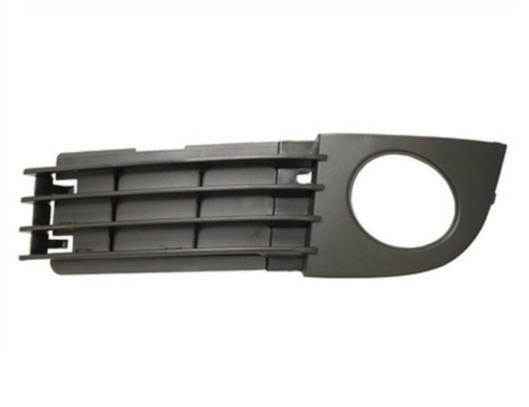 Acessar a peça Grelha para choques esquerdo, preta, aberta