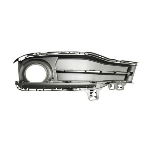 Acessar a peça Grelha para choques esquerdo, preta, fechada, orifícios farol nevoeiro (Sportline)