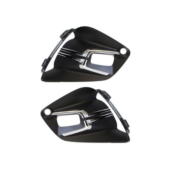 Acessar a peça Kit grelha para choques, preto, orifício faróis de nevoeiro