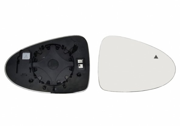Acessar a peça Vidro + suporte espelho retrovisor direito, convexo, aquecido, side Acessar a peça Vidro + suporte espelho retrovisor direito, convexo, aquecido, side