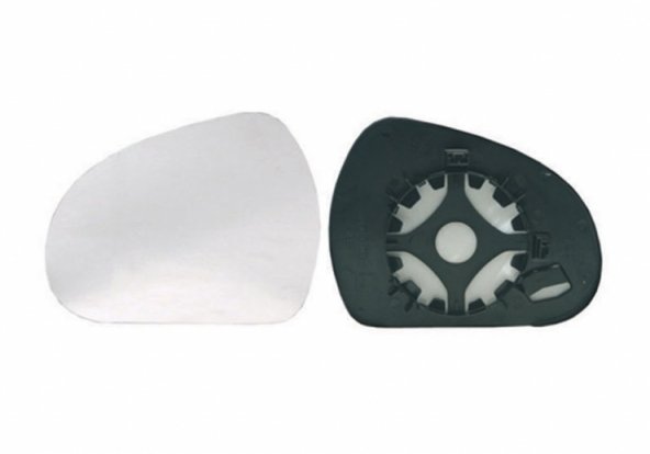 Acessar a peça Vidro + suporte espelho retrovisor esquerdo, convexo Acessar a peça Vidro + suporte espelho retrovisor esquerdo, convexo