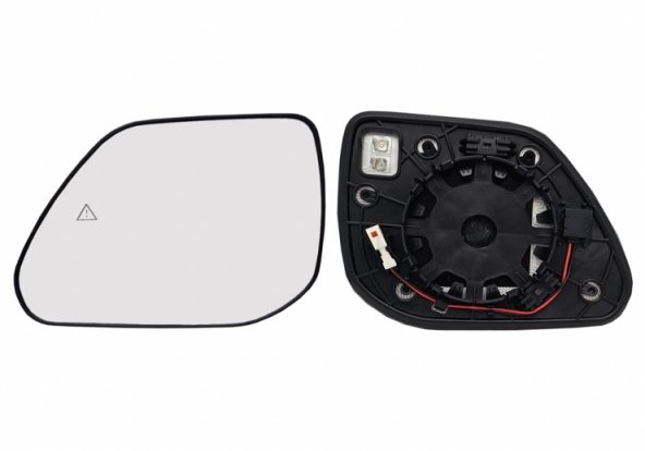 Acessar a peça Vidro + suporte espelho retrovisor esquerdo, convexo, aquecido, side