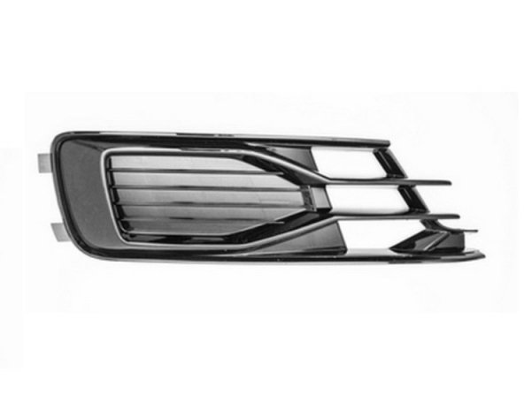 Acessar a peça Grelha para choques direito, preto brilhante