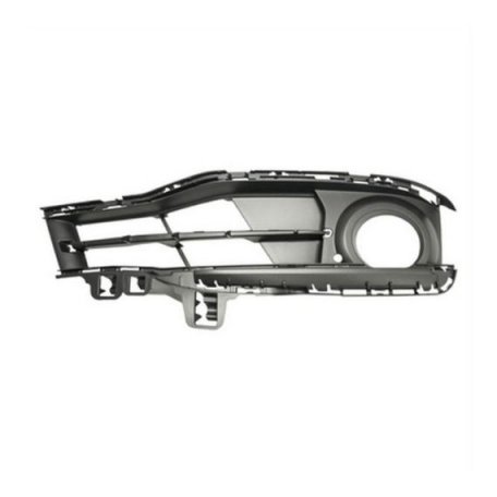 Acessar a peça Grelha para choques direito, preta, orifícios farol nevoeiro, aberta (Sportline)