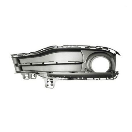 Acessar a peça Grelha para choques direito, preta, fechada, orifícios farol nevoeiro (Sportline)