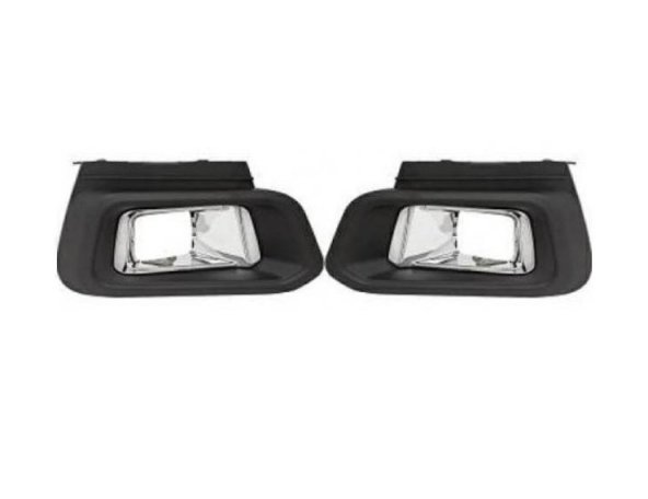 Acessar a peça Kit grelha para choques, preto, orifício farol nevoeiro, para LED