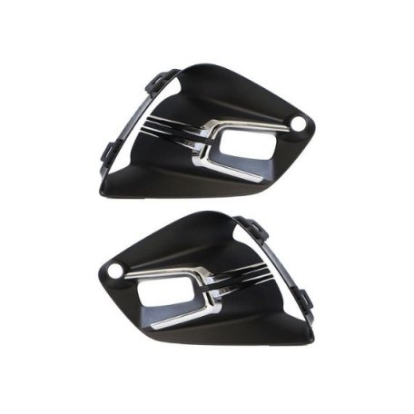 Acessar a peça Kit grelha para choques, preto, orifício faróis de nevoeiro