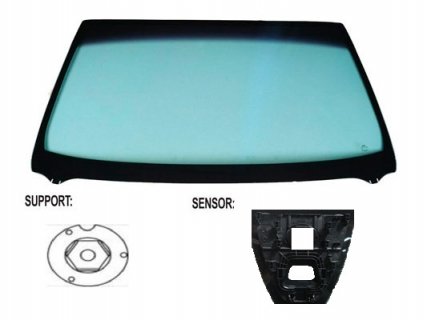 Acessar a peça Para-brisas verde acústico (Mod. Carrinha)