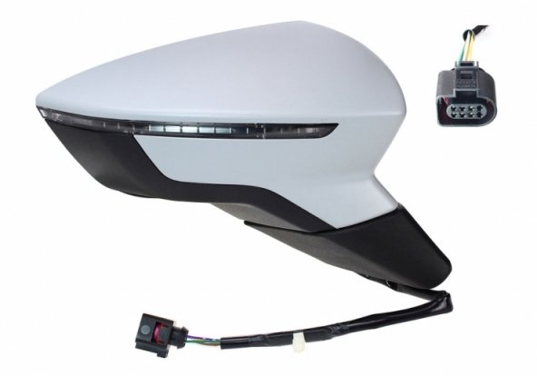 Acessar a peça Espelho retrovisor elétrico direito, convexo, aquecido, preparado, rebatível, com indicador, memória (12 pinos)