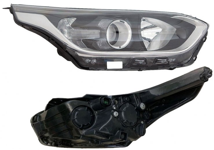 Acessar a peça Farol elétrico direito, LED, H7+H7 (Motor)