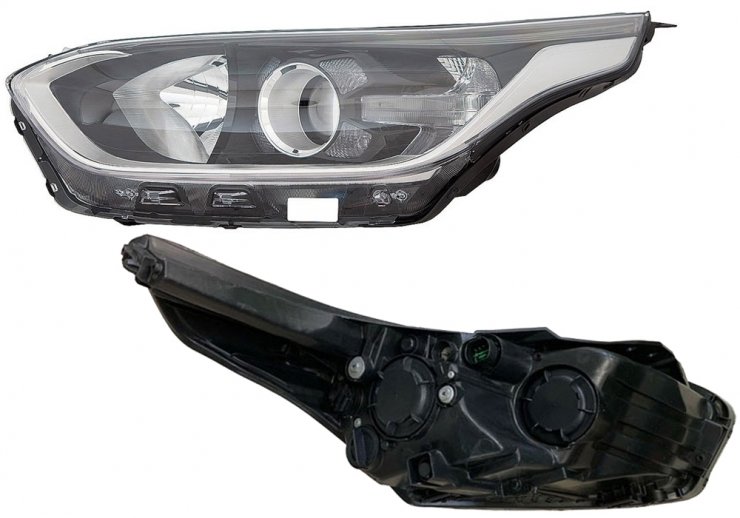 Acessar a peça Farol elétrico esquerdo, LED, H7+H7 (Motor)